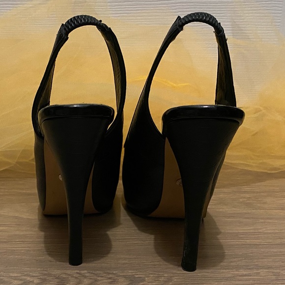 Metrocity peep toe slingback Heels - Picture 3 of 3